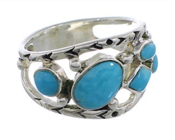 Turquoise Genuine Sterling Silver Southwest Ring Size 5-1/2 TX40189